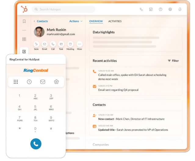 ringcentral crm integration